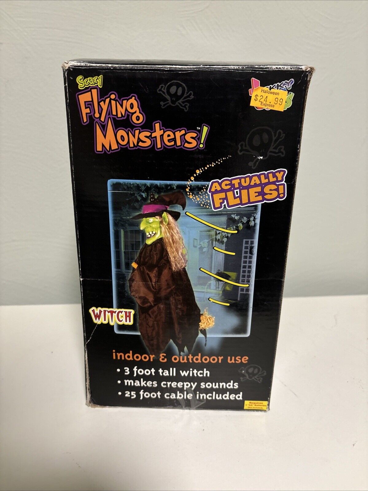 Vintage Tekky Toys Scary Flying Monsters Witch Halloween In Box