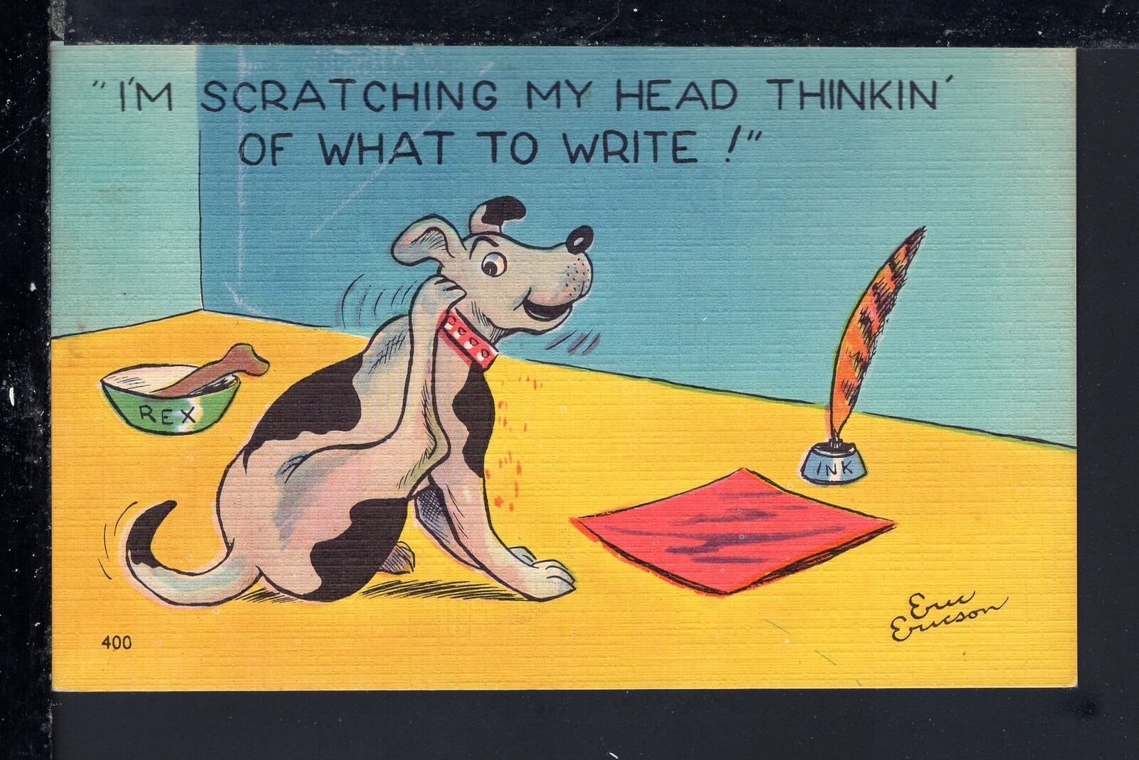 Postcard - Comic - I\'m Scratching My Head