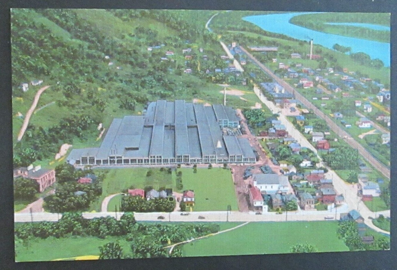 Hall China Plant East Liverpool OH Unposted Linen Postcard