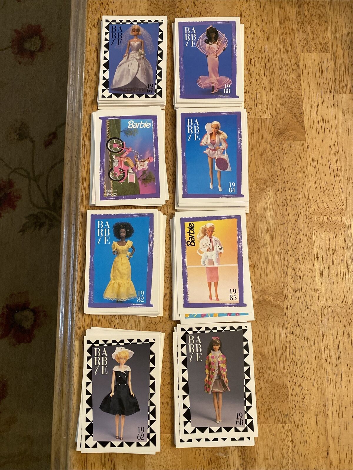 VINTAGE LOT OF 1990 1991 BARBIE MATTEL TRADING CARDS 155 COUNT FIRST EDITION