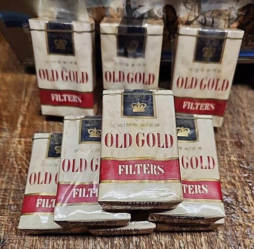 Vintage Collectible Old Gold Filter Cigaretts Sealed Packs