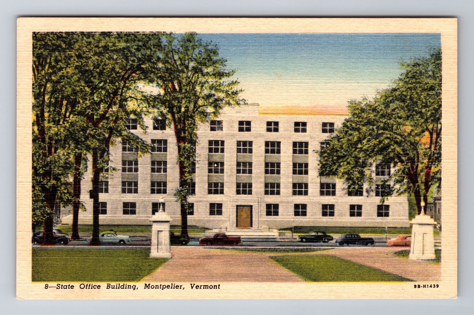 Montpelier VT-Vermont, State Office Building, Antique, Vintage Souvenir Postcard