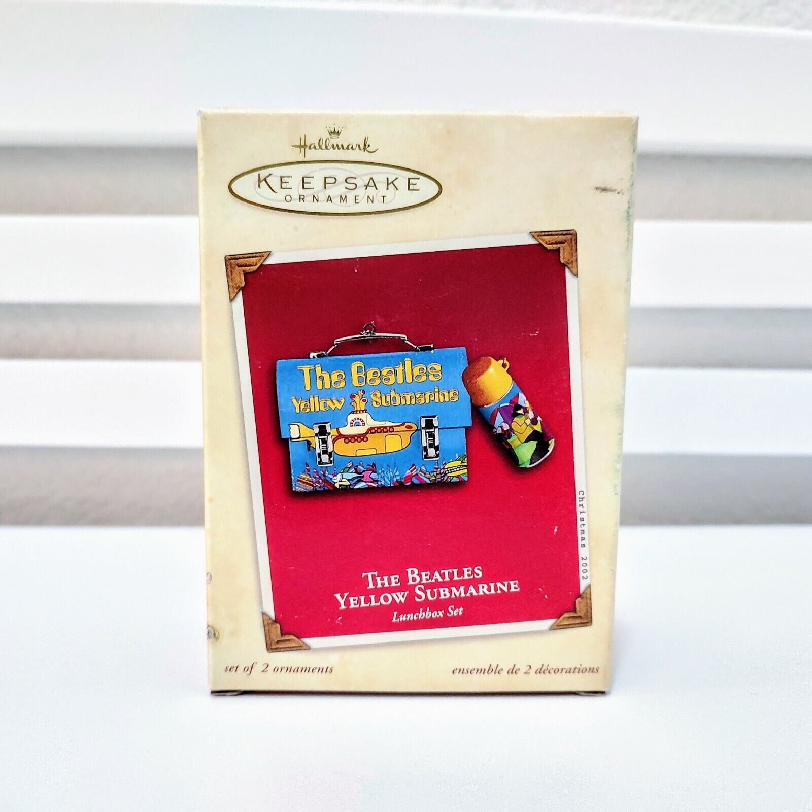 Hallmark Keepsake Ornament 2002 The Beatles Yellow Submarine Lunch Box Set