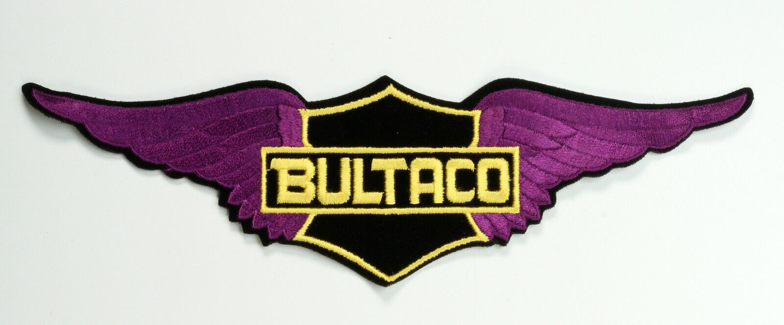 BULTACO logo with WINGS jacket patch from the 1970s •12 1/2 \