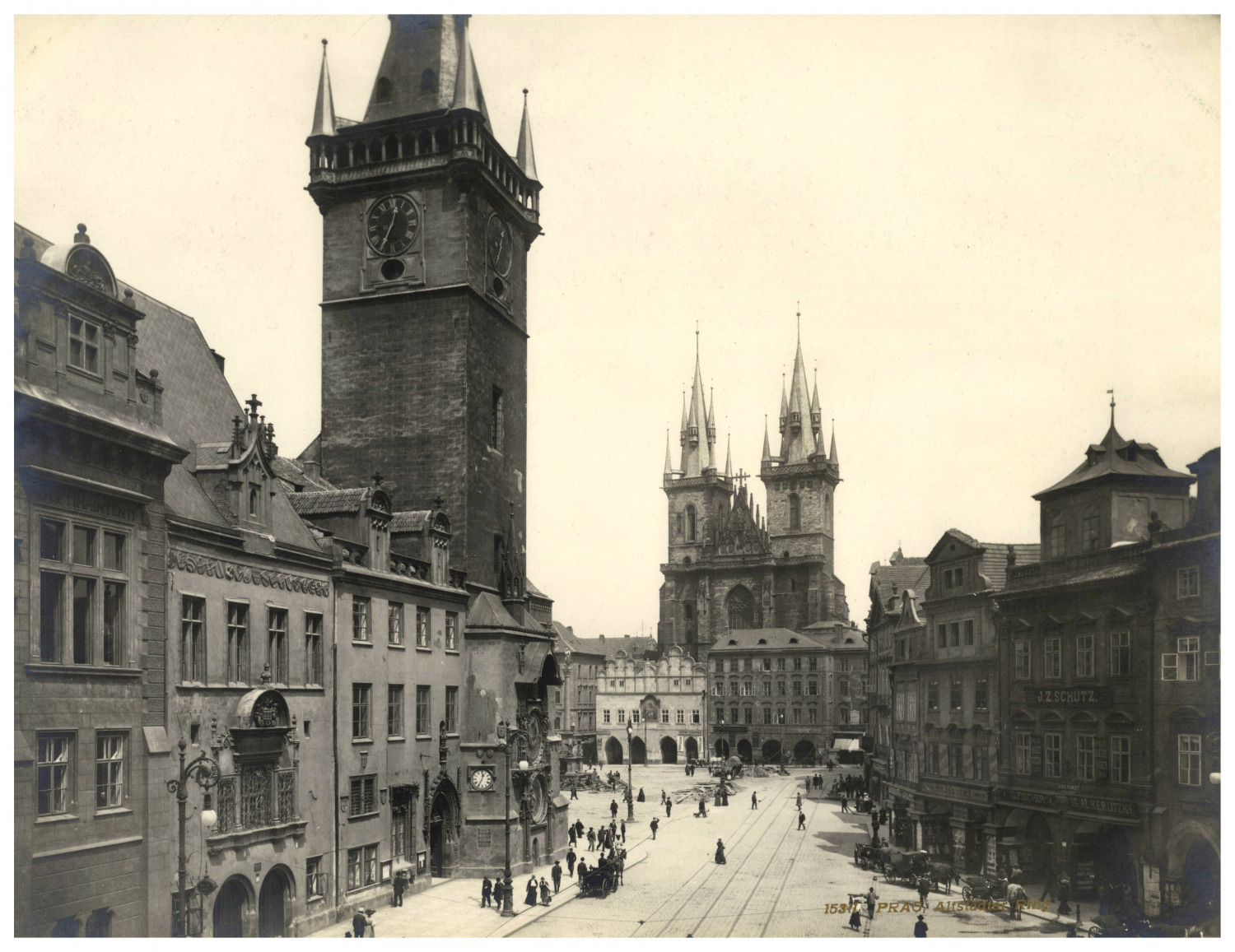 Czechoslovakia, Prague, City Hall, Virgin\'s Column, L'