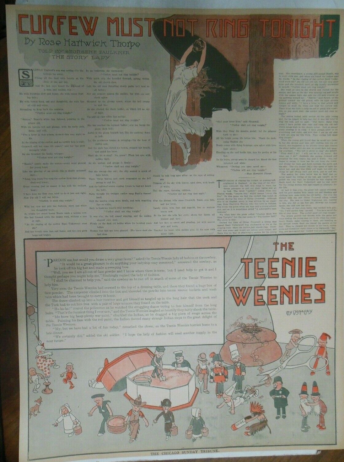 The Teenie Weenies Sunday by Wm. Donahey from 9/20/1914 Full Page Size Year #1