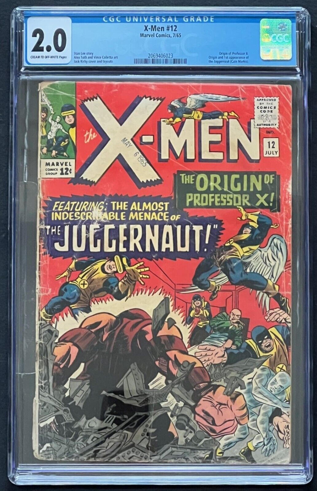 X-Men #12 Marvel 1965 CG 2.0