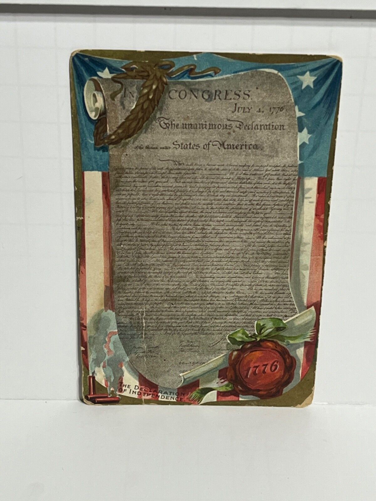 Postcard Tucks Declaration of Independence Patriotic A69