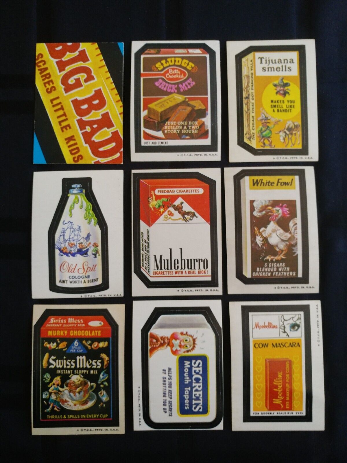 1973 Wacky Packages 5th Series Complete Set Of 33 Stickers