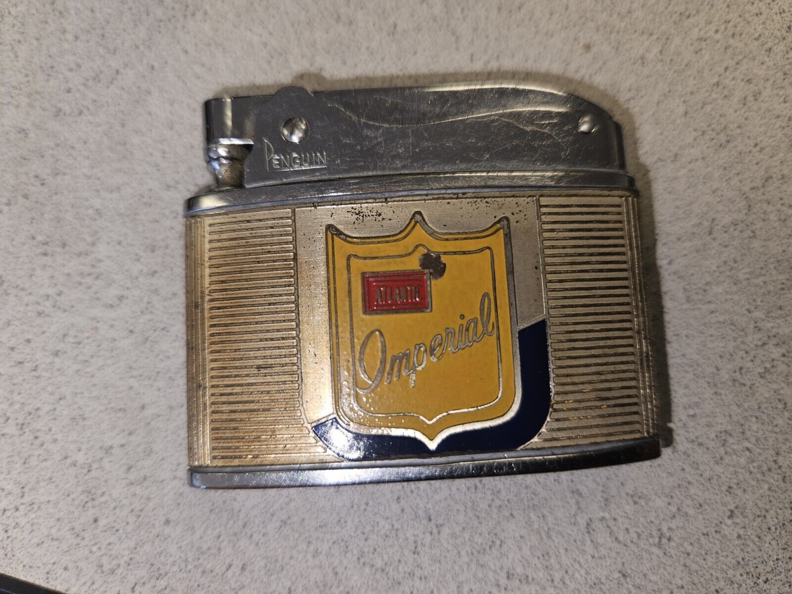 Vintage 1950s Atlantic Imperial Oil/Gasoline Advertising Cigarette Lighter