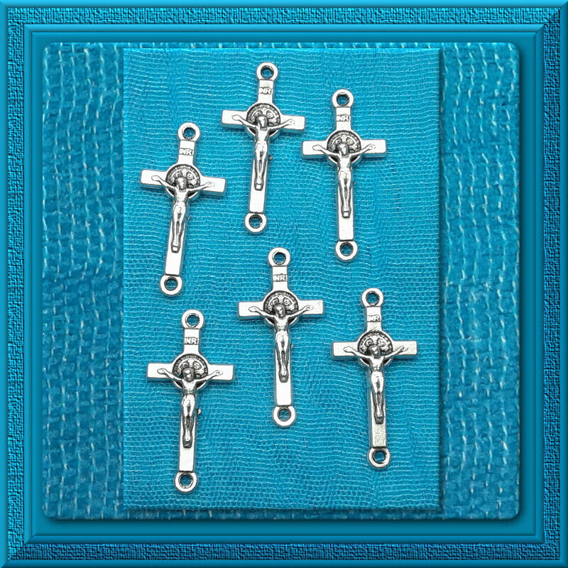 Saint Benedict Cross MEDAL OUR FATHER BEADS 1\