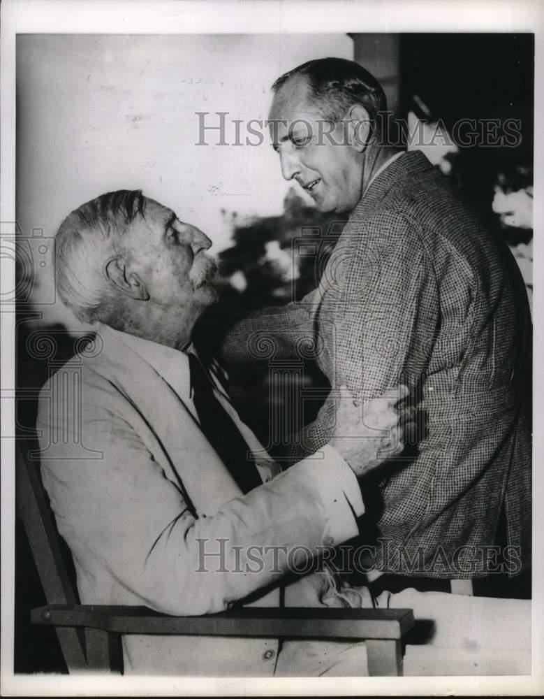 1936 Press Photo Senator Richard Russell of Georgia and his father - hcx52109