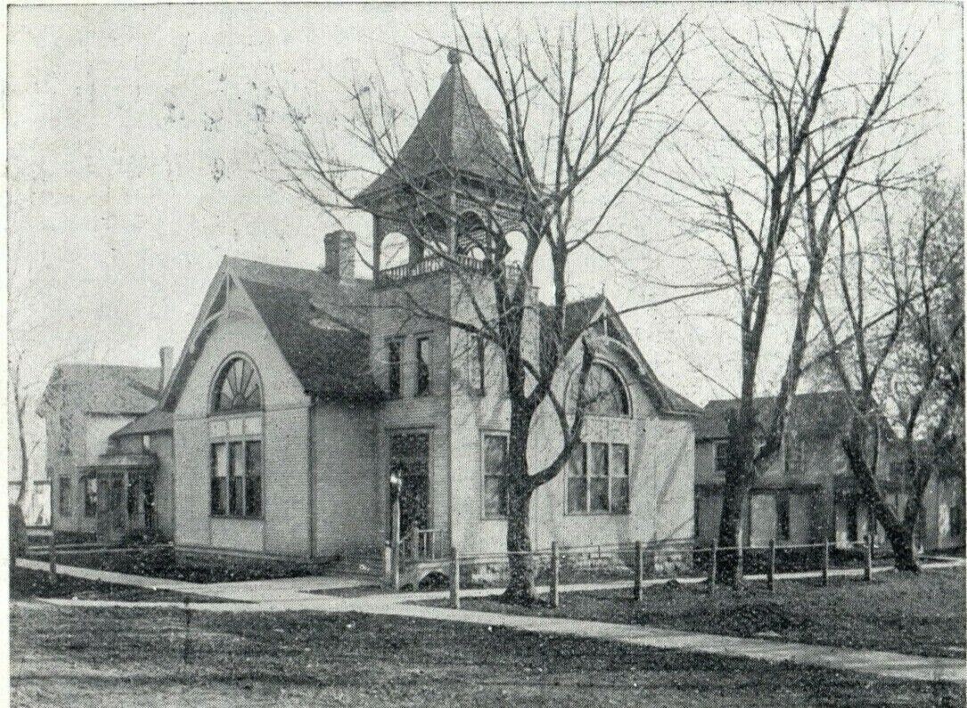 Evangelical Church Ashton Illinois 1907 Belvidere Vintage Antique Postcard