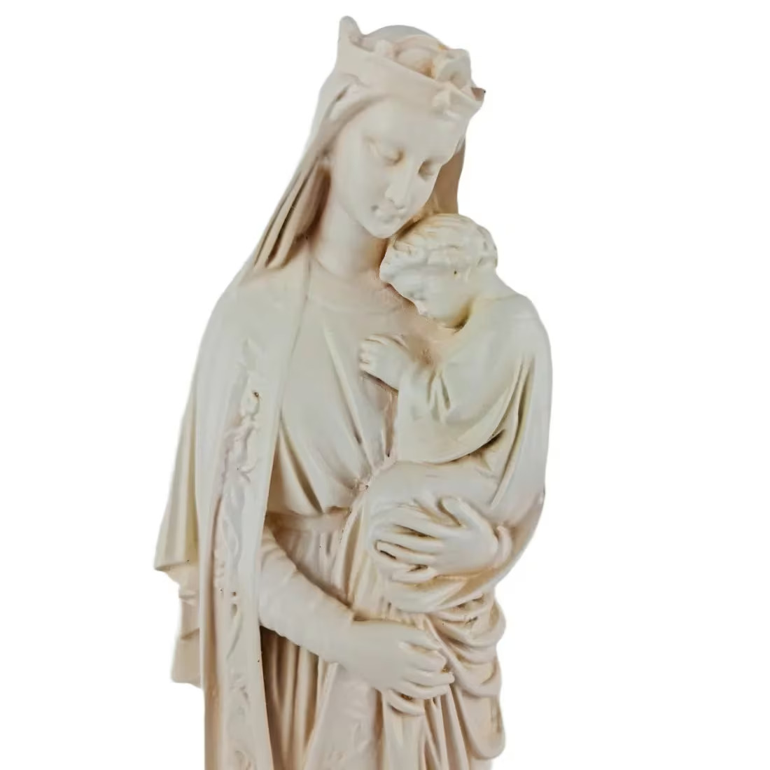 Our Lady of Wisdom in Ivory Color Resin - 15.76 inches Domestic Altar, Catholic