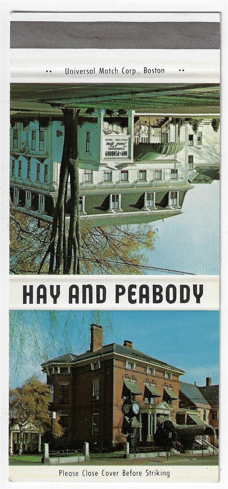 Hay and Peabody Funeral Directors Scarborough Portland Maine 30 Empty Matchcover