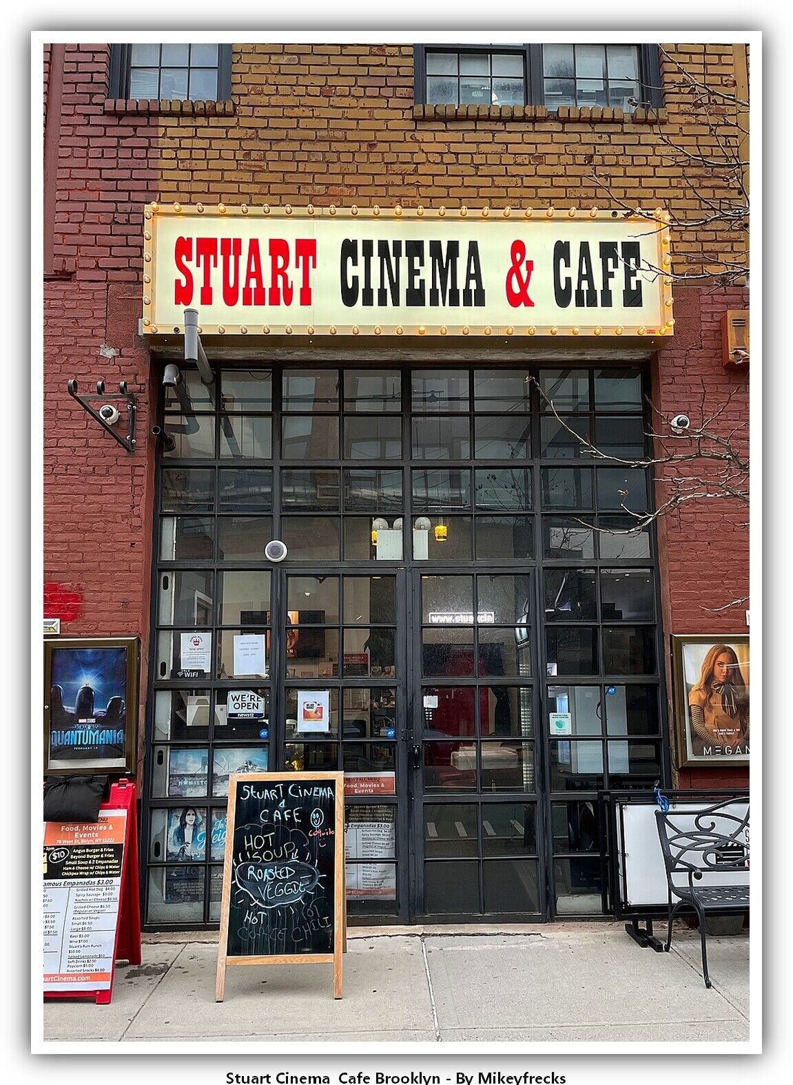 Stuart Cinema  Cafe Brooklyn Theater Postcard