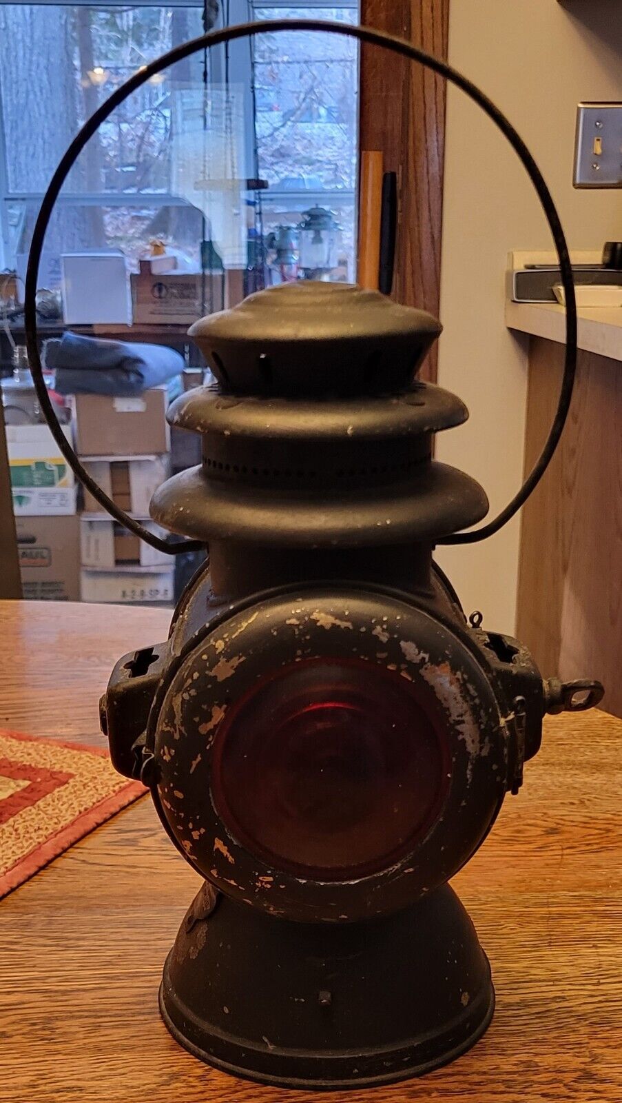 Original Antique RAYO Driving Lamp Auto Car Light Kerosene Oil Carriage Lantern