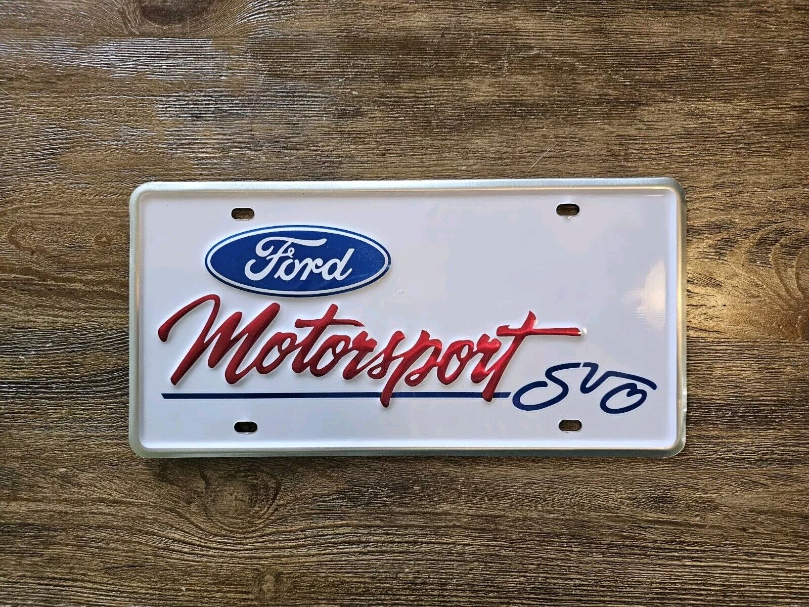 Vintage Rare Ford Motorsport SVO Booster License Plate