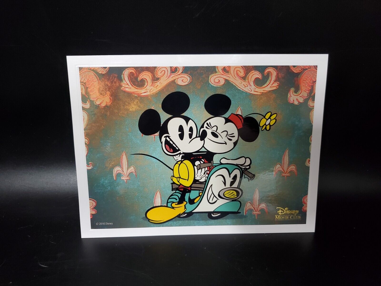 Disney Mickey & Minnie Retro Lithograph Disney Movie Club RARE B36