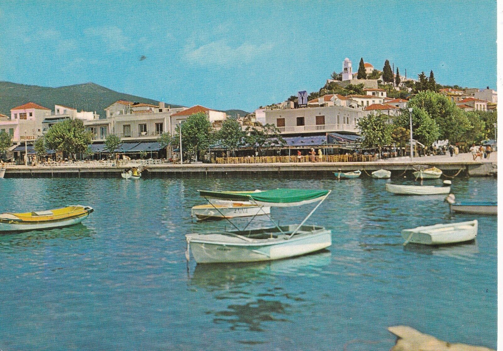 Greece,Ionian Islands Skiathos,After Night , boats Vintage Postcard,Port,Harbour