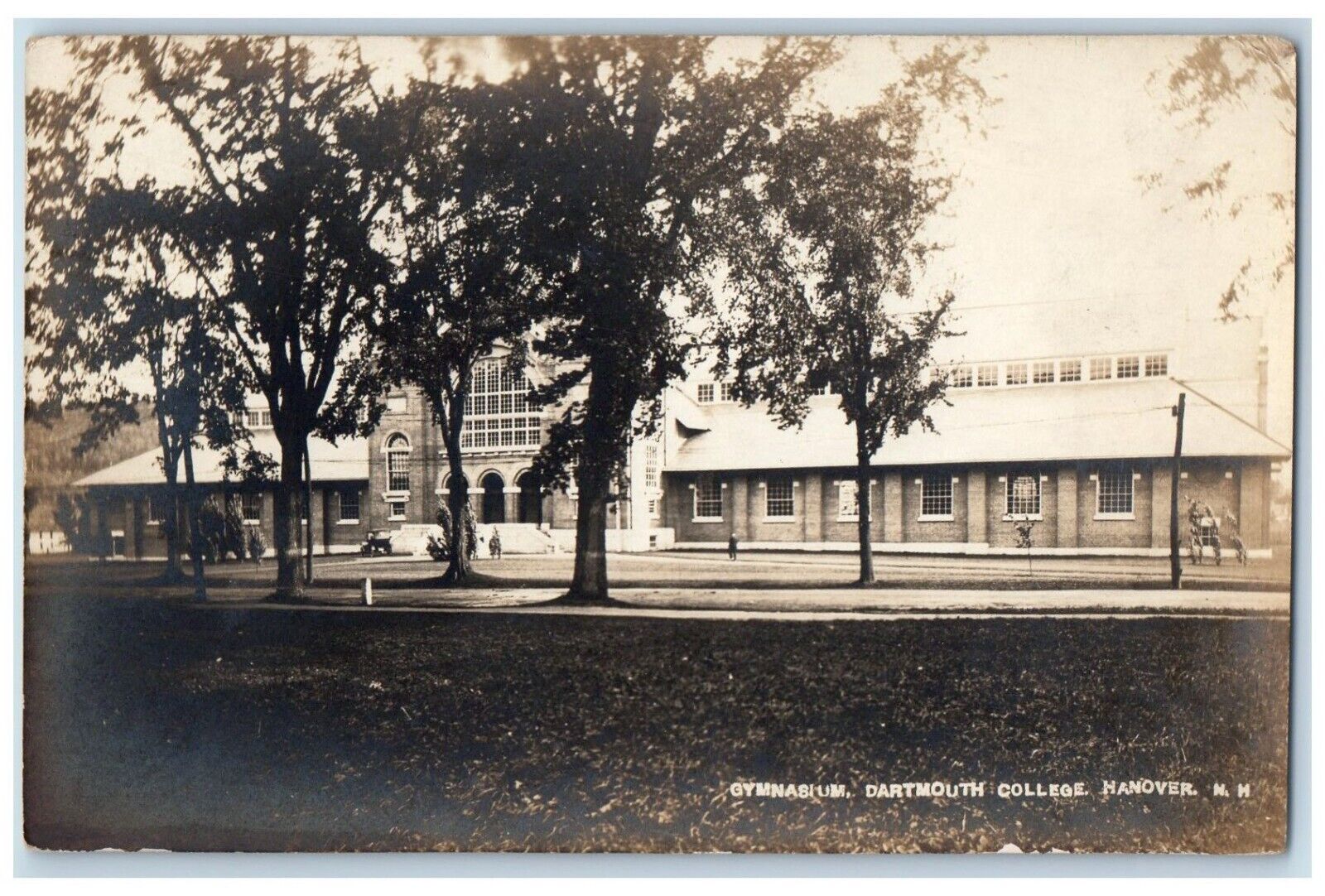1916 Dartmouth College Gymnasium Hanover New Hampshire NH Posted RPPC Postcard
