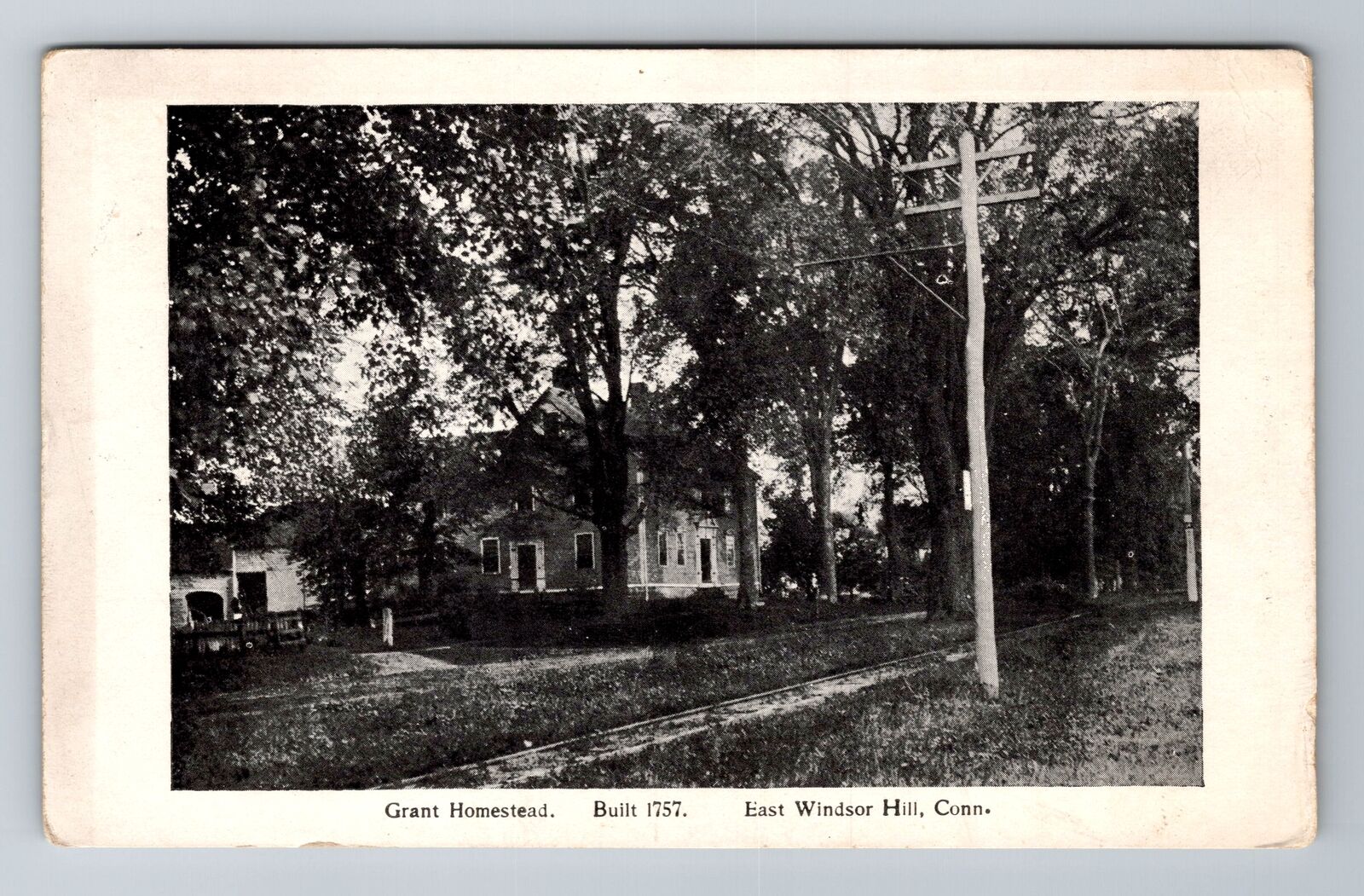 East Windsor Hill CT-Connecticut, Grant Homestead, c1909 Vintage Postcard