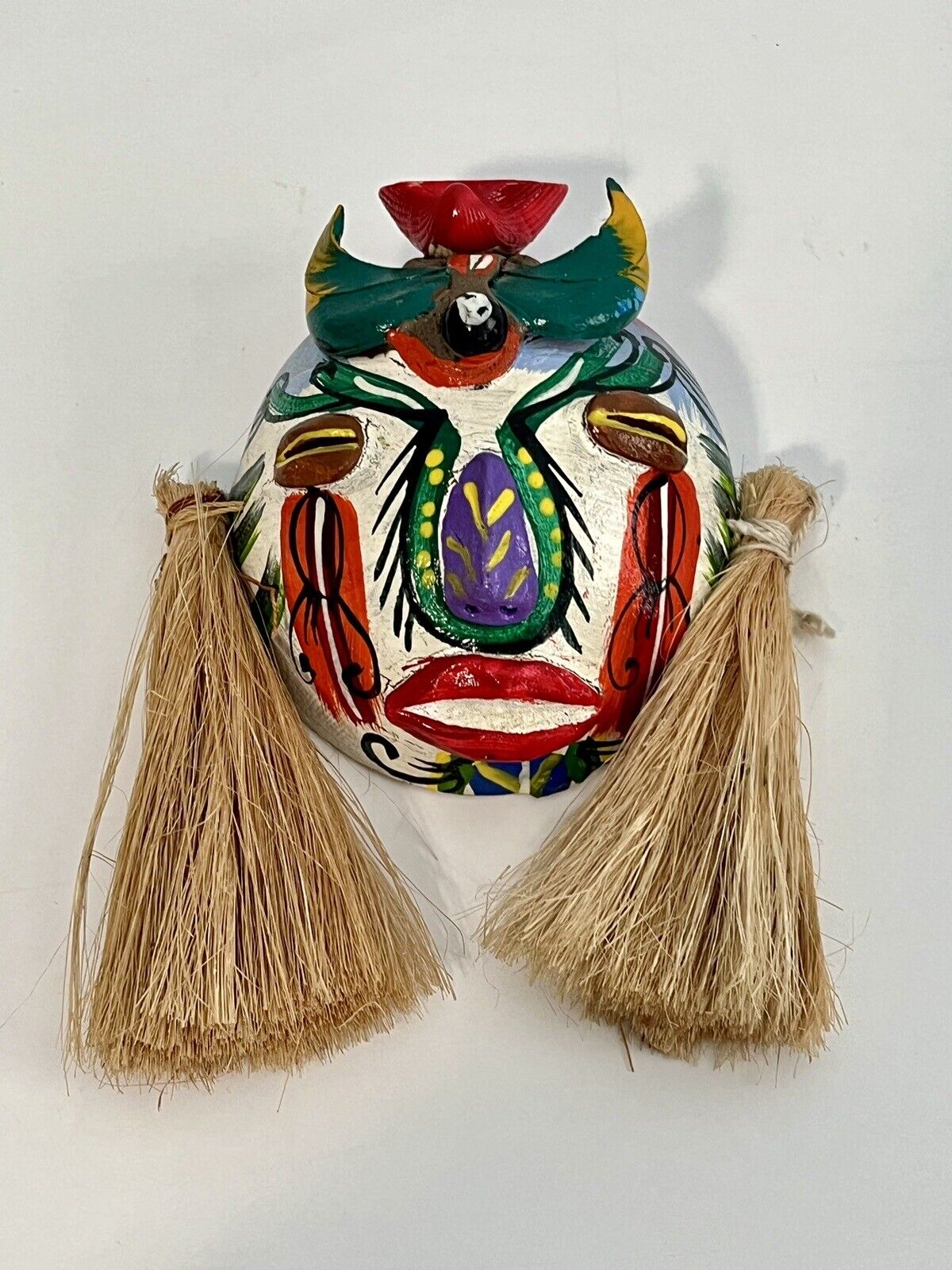 Rare Mask Folk Art Indigenous from Venezuela, Wall-hanging (#11)