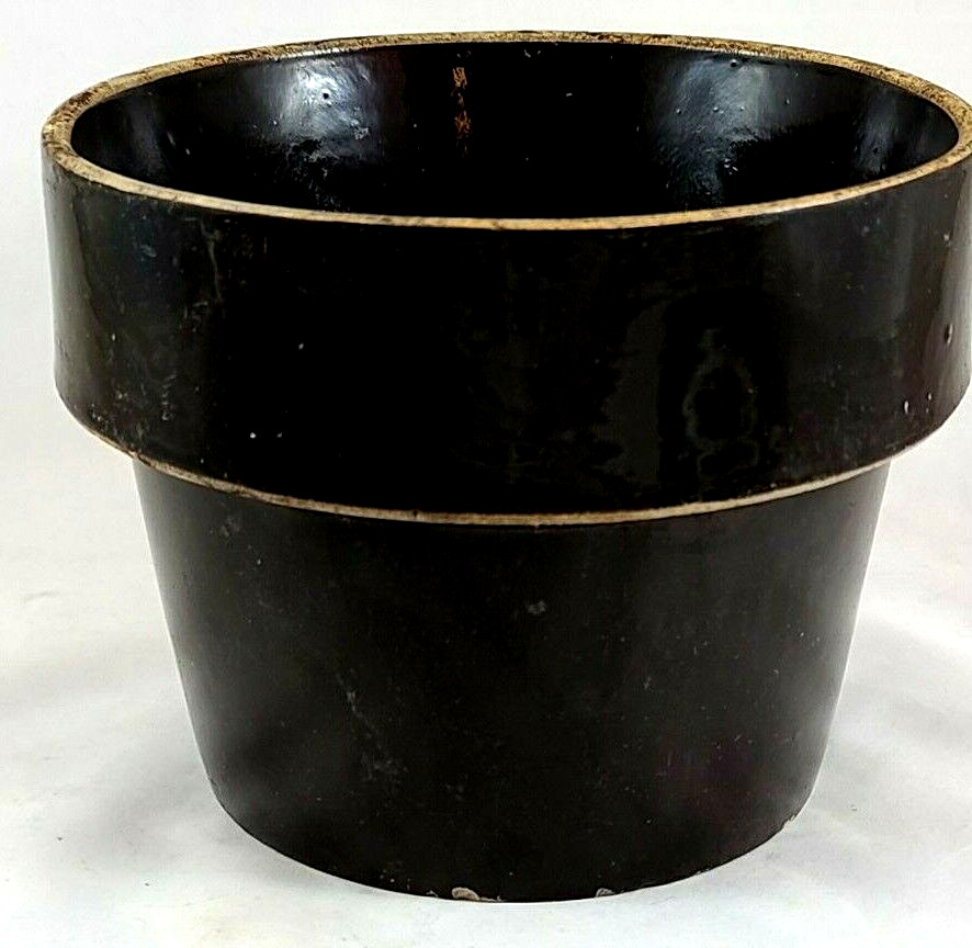 Antique Brown Pot Ironstone by Enterprise Pottery 1895-1920