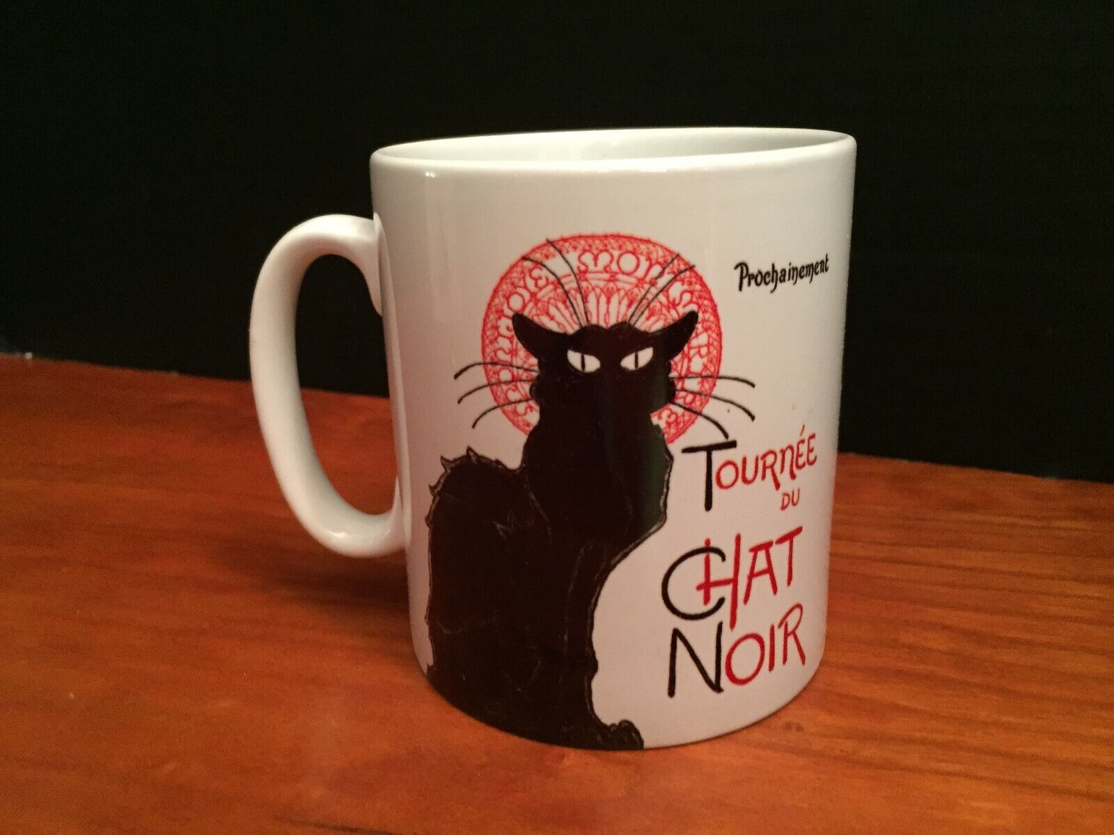 Tournee du Chat Noir Coffee Tea Mug Steinlen Prochainement - New in Box  11oz.