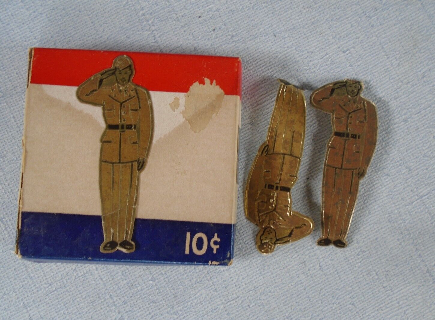 WWII home front soldier stickers (2) with box