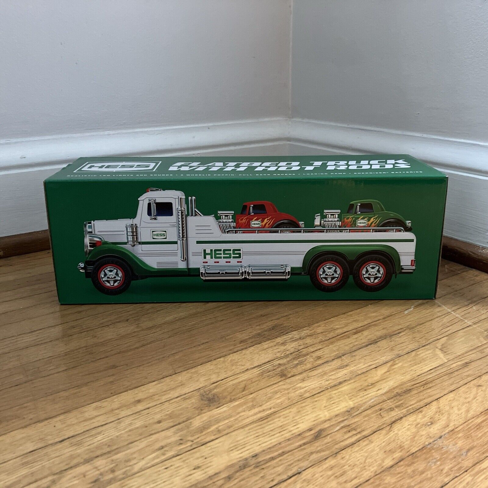 2022 Hess Toy Truck Flatbed Truck With Hot Rods