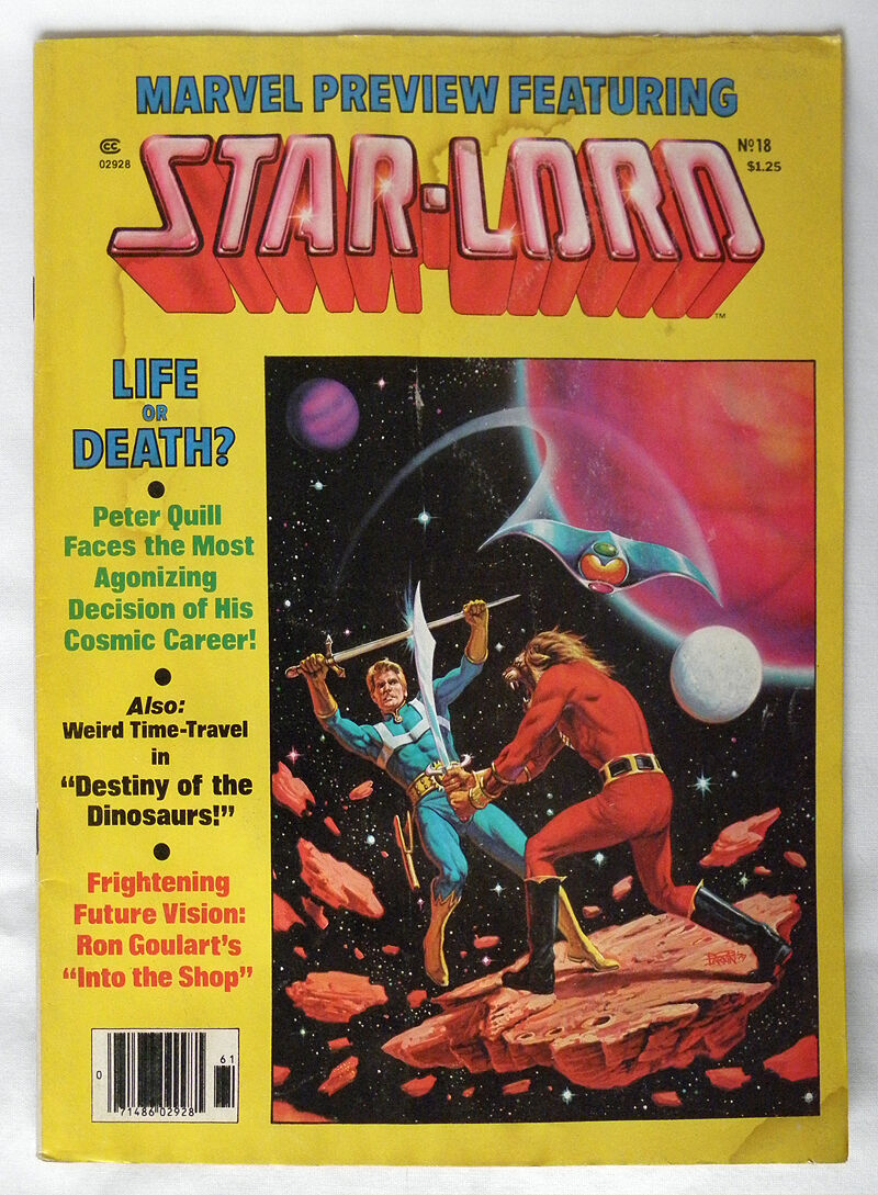 1979 Star Lord Marvel Premier 18 GUARDIANS OF THE GALAXY Chris Pratt Starlord VG