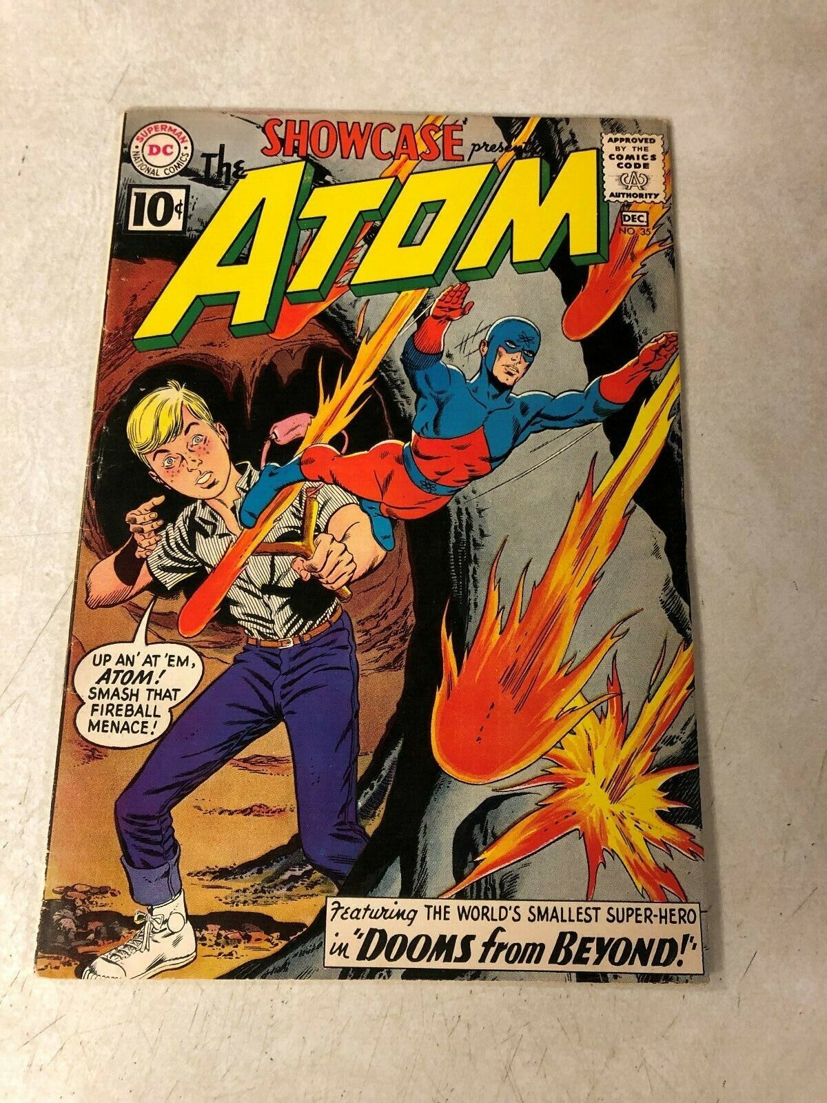 ATOM in SHOWCASE #35 KEY ISSUE 2ND APPEARANCE 1961 GIL KANE DOOMS FROM BEYOND