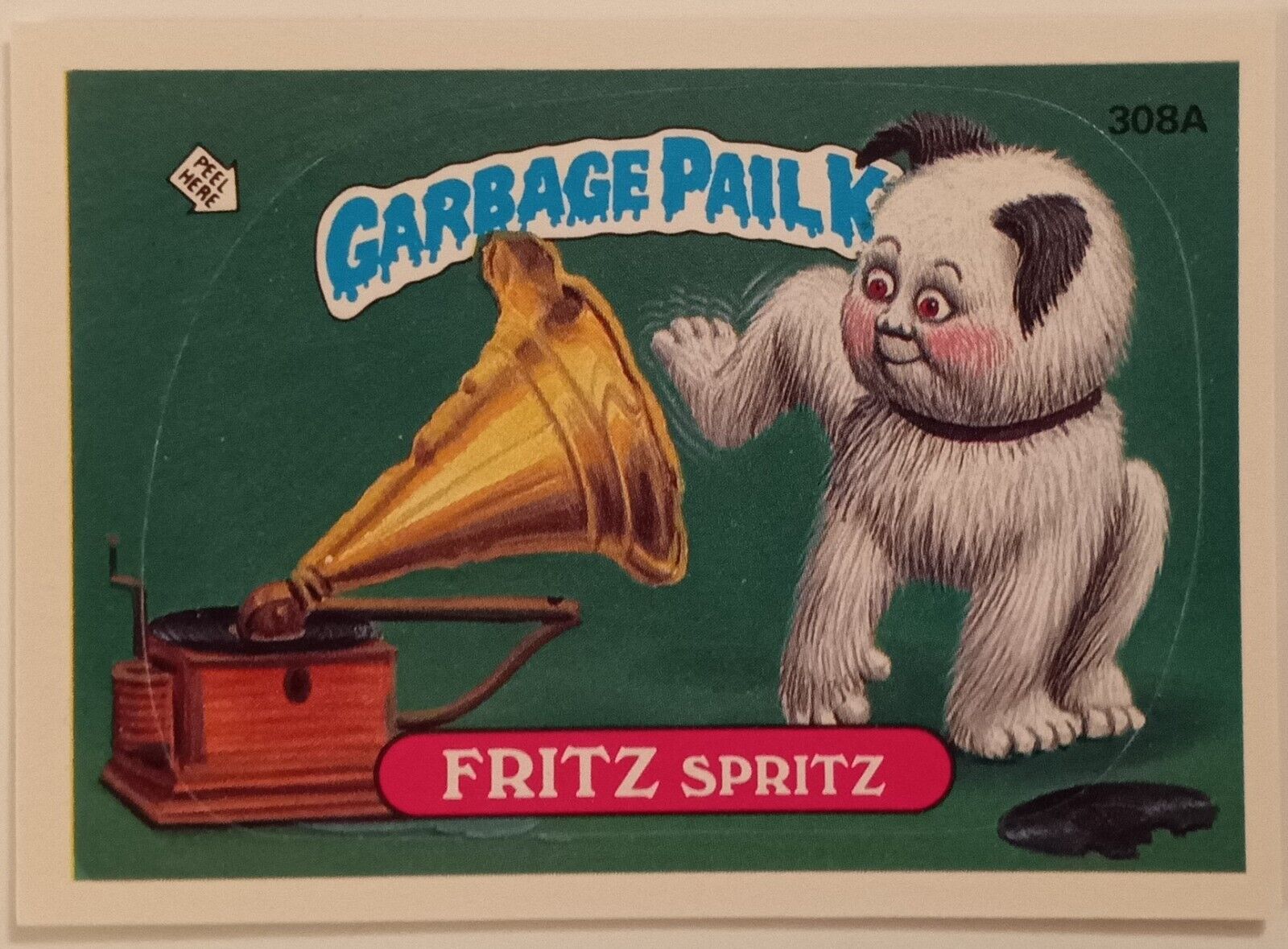 1987 Topps Garbage Pail Kids Fritz Spritz #308A