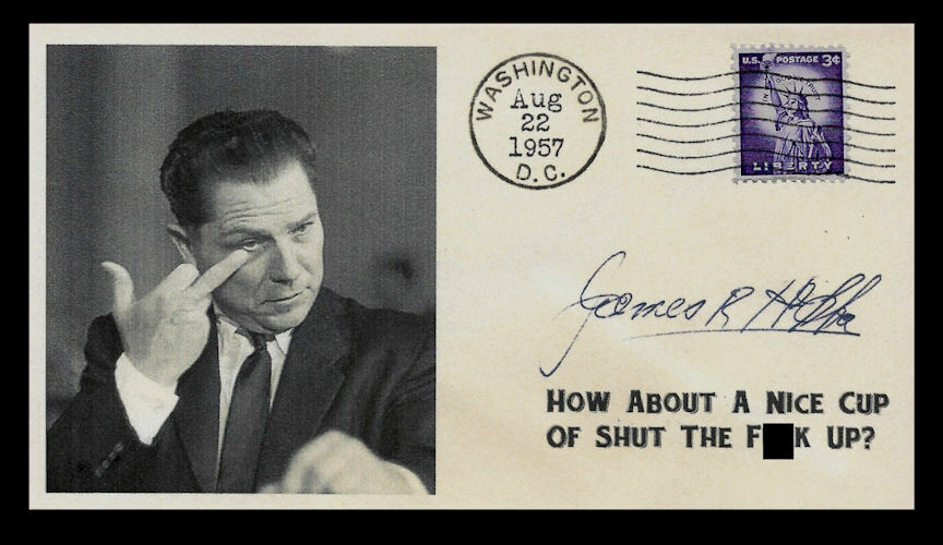 Jimmy Hoffa collector's envelope w original period stamp 61 years old OP1417