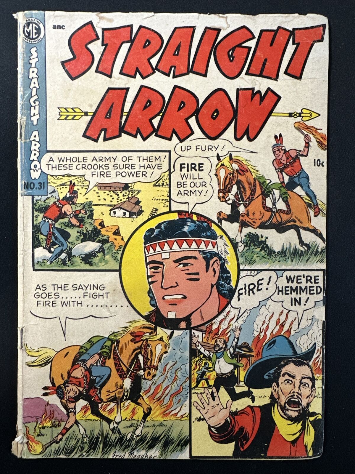 Straight Arrow #31 Golden Age Western Pre Code 1953 Comic 1st Print Good