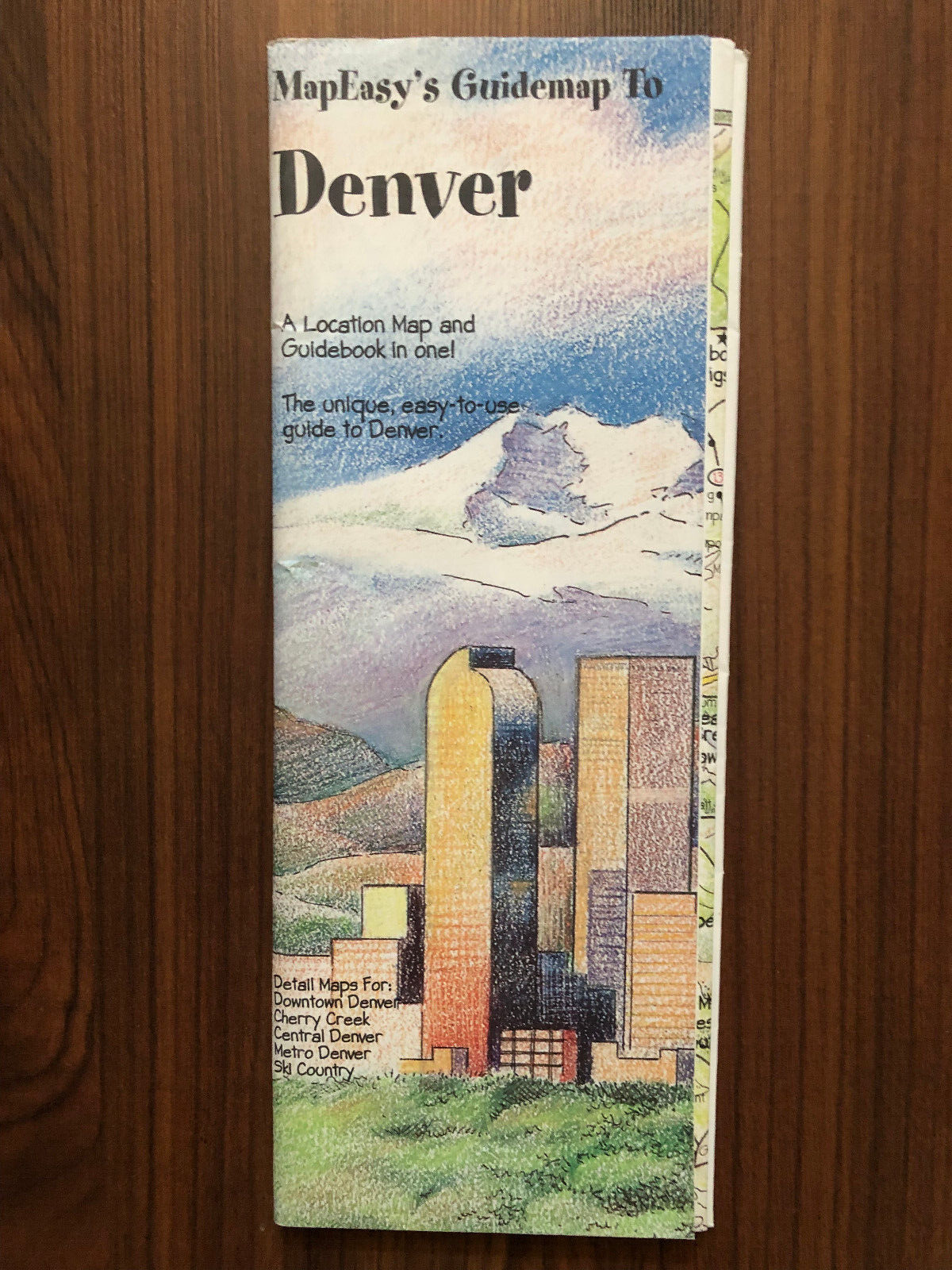 Mapeasy\'s Guidemap to Denver Location Map & Guidebook