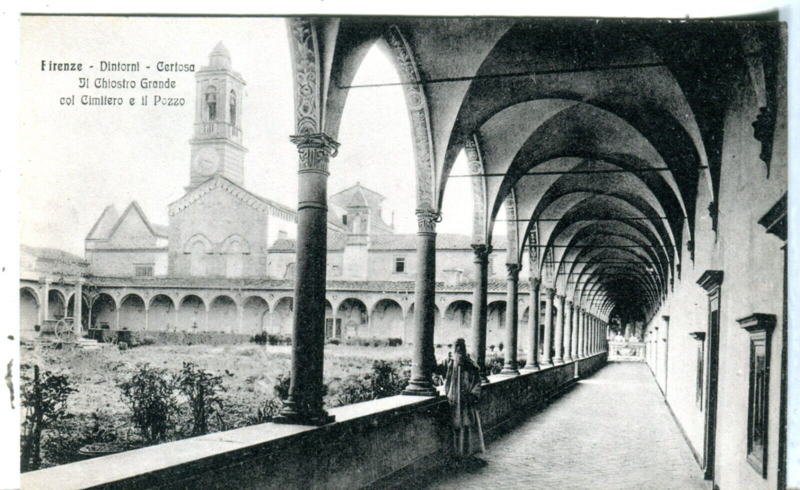Italy Firenze - Dintorni Certosa Il Chiostro Grande col Cimitiero e il Pozzo PPC