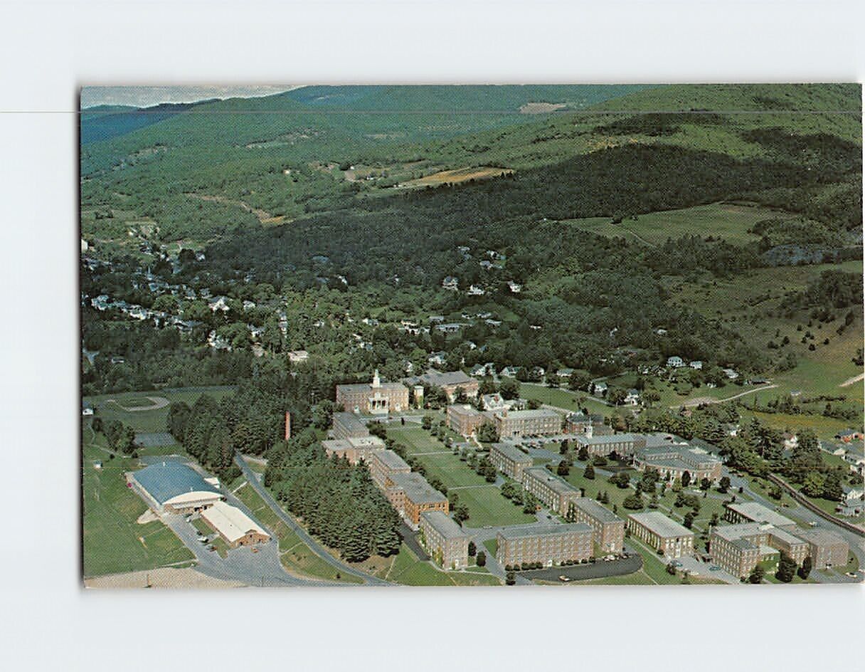 Postcard Bird's Eye View of Norwich University Northfield Vermont USA