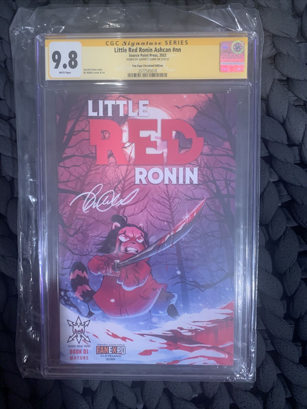 Little Red Ronin Ashcan Fan Expo Cleveland Exclusive Variant CGC 9.8 Signed Gunn