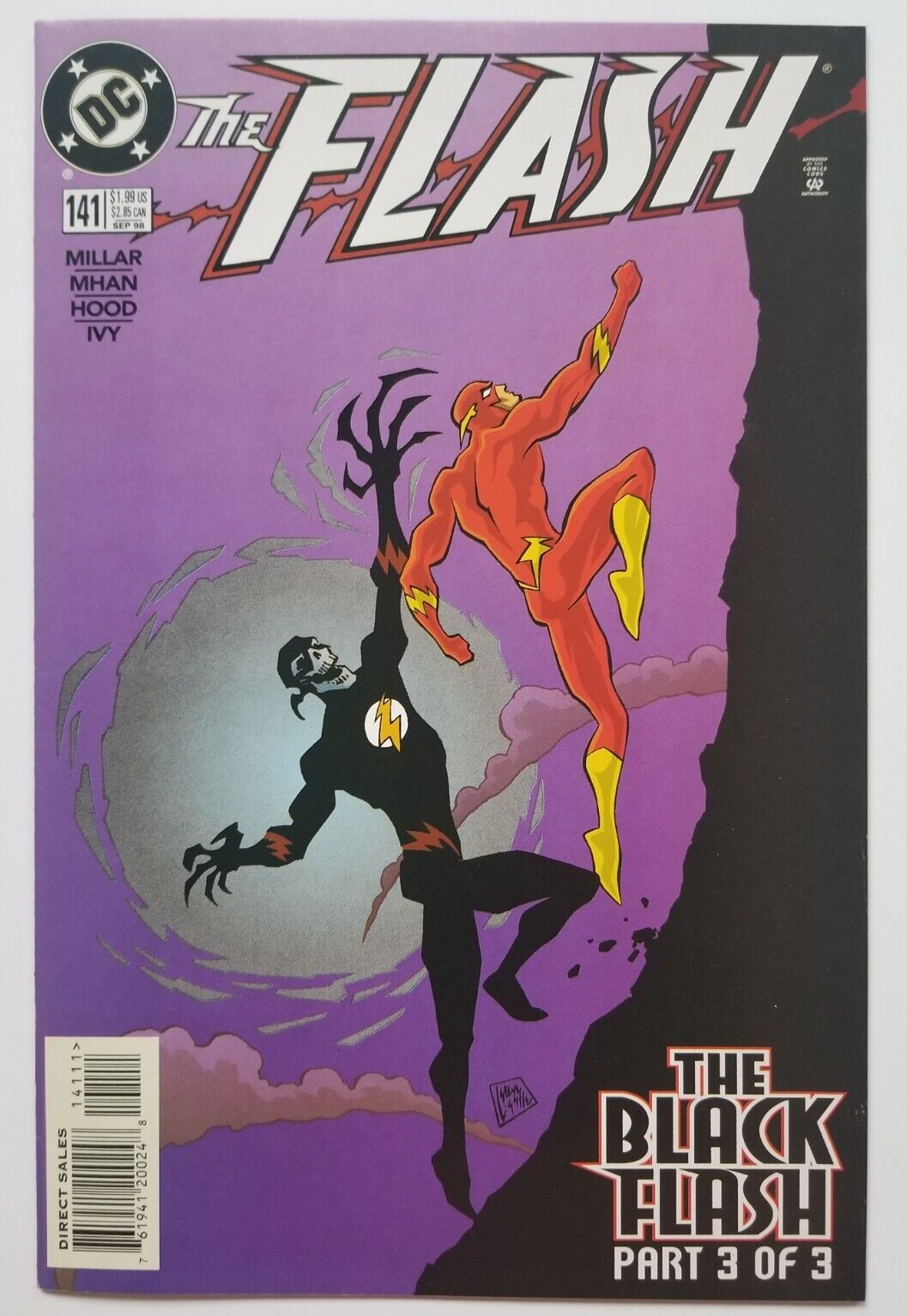 Flash #141 (DC Comics, 1998) Black Flash Part 3, 1st Appearance, Mark Millar