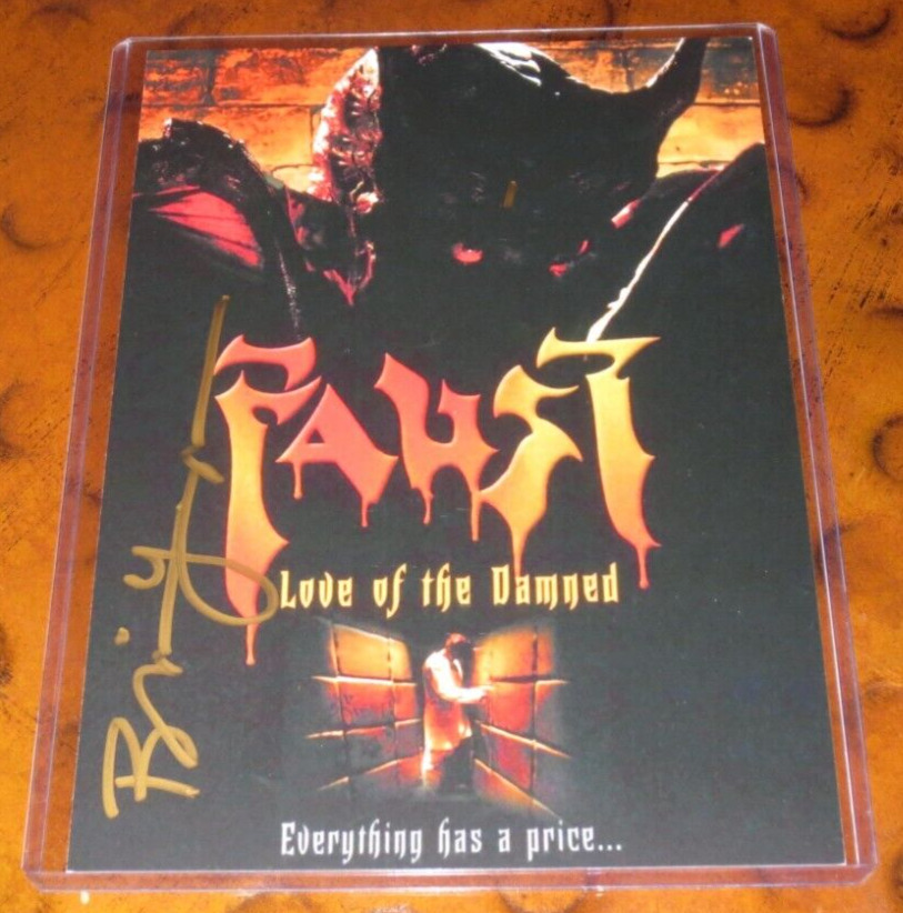 Brian Yuzna signed autographed photo Producer Faust Love of the Damned 2000