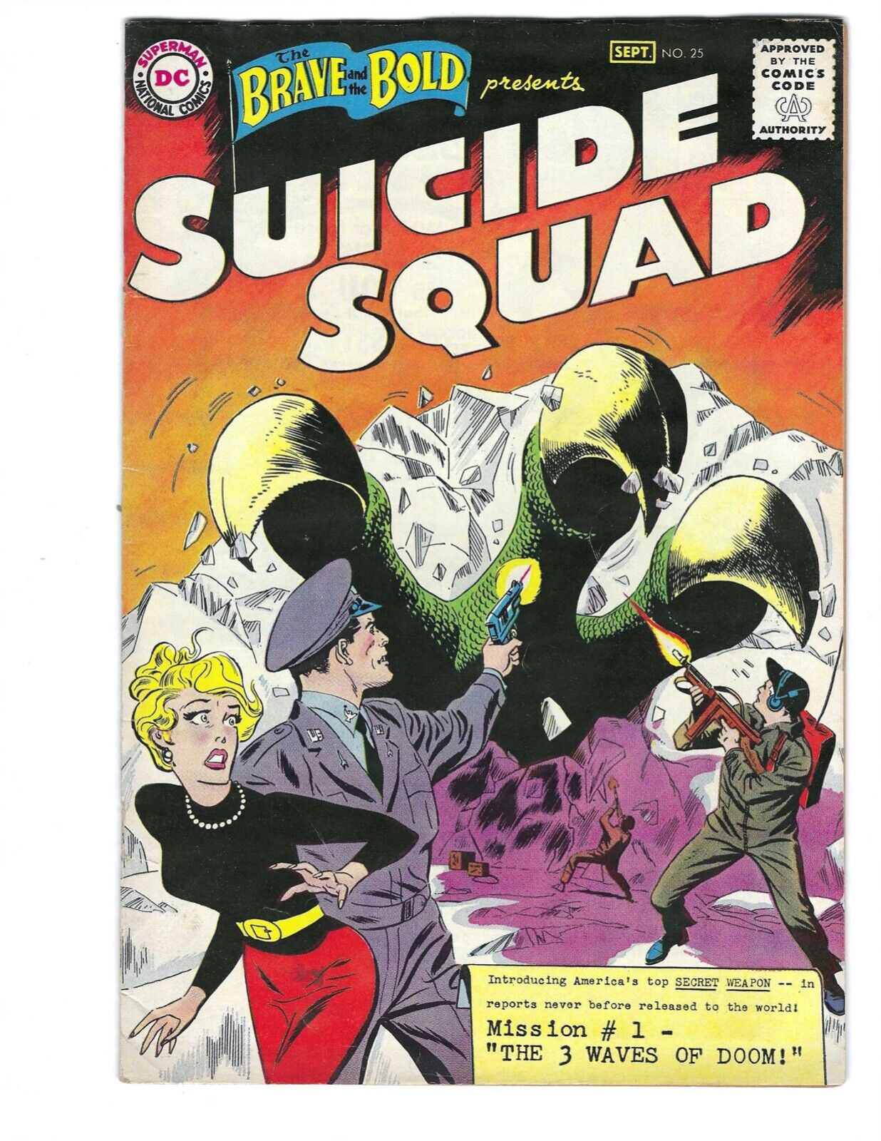 Brave and the Bold #25 1959 FN+/VF- Beauty  1st Suicide Squad Combine Shipping