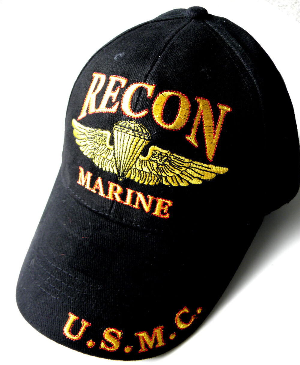 USMC US MARINES MARINE CORPS FORCE RECON EMBROIDERED BASEBALL CAP HAT