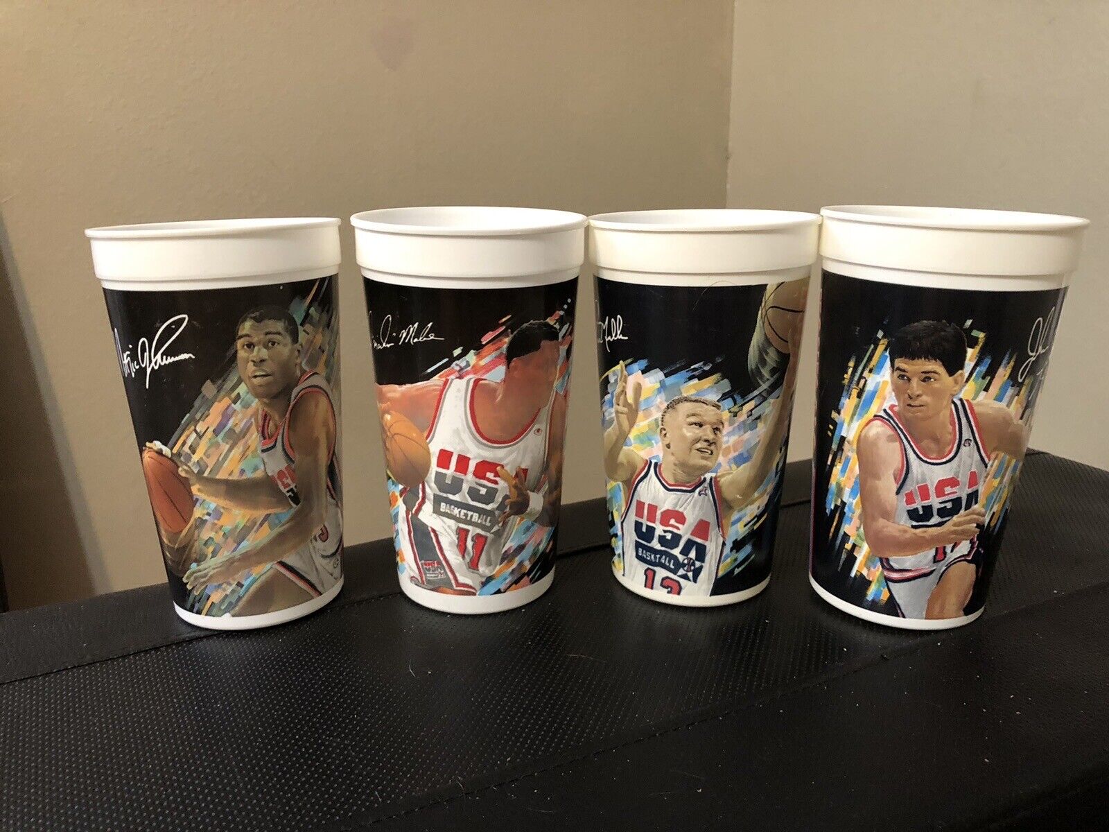 McDonald’s 1994 NBA Dream Team Olympic Cups- Set Of 4 Cups