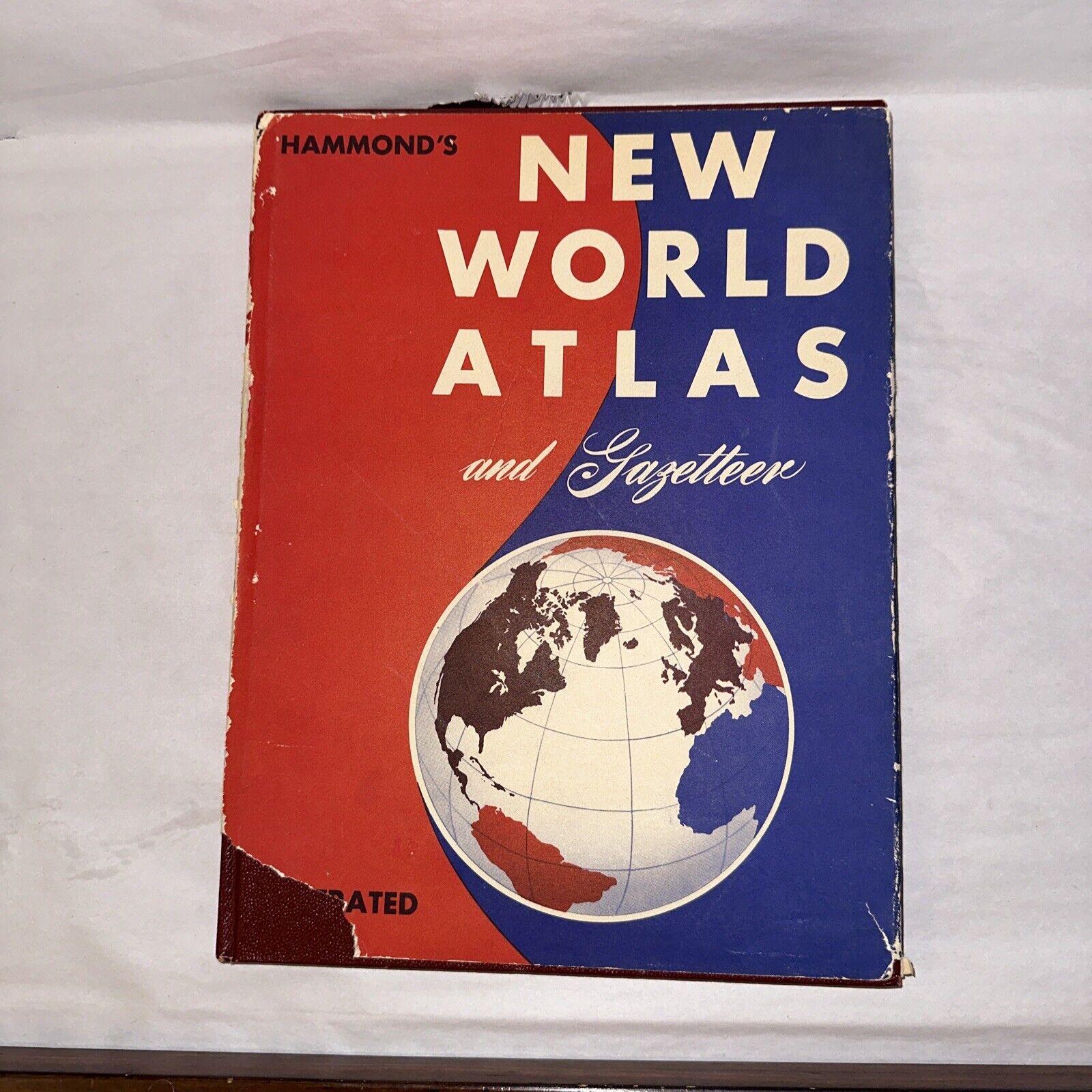 1955 Hammond’s New World Atlas and Gazetteer Book