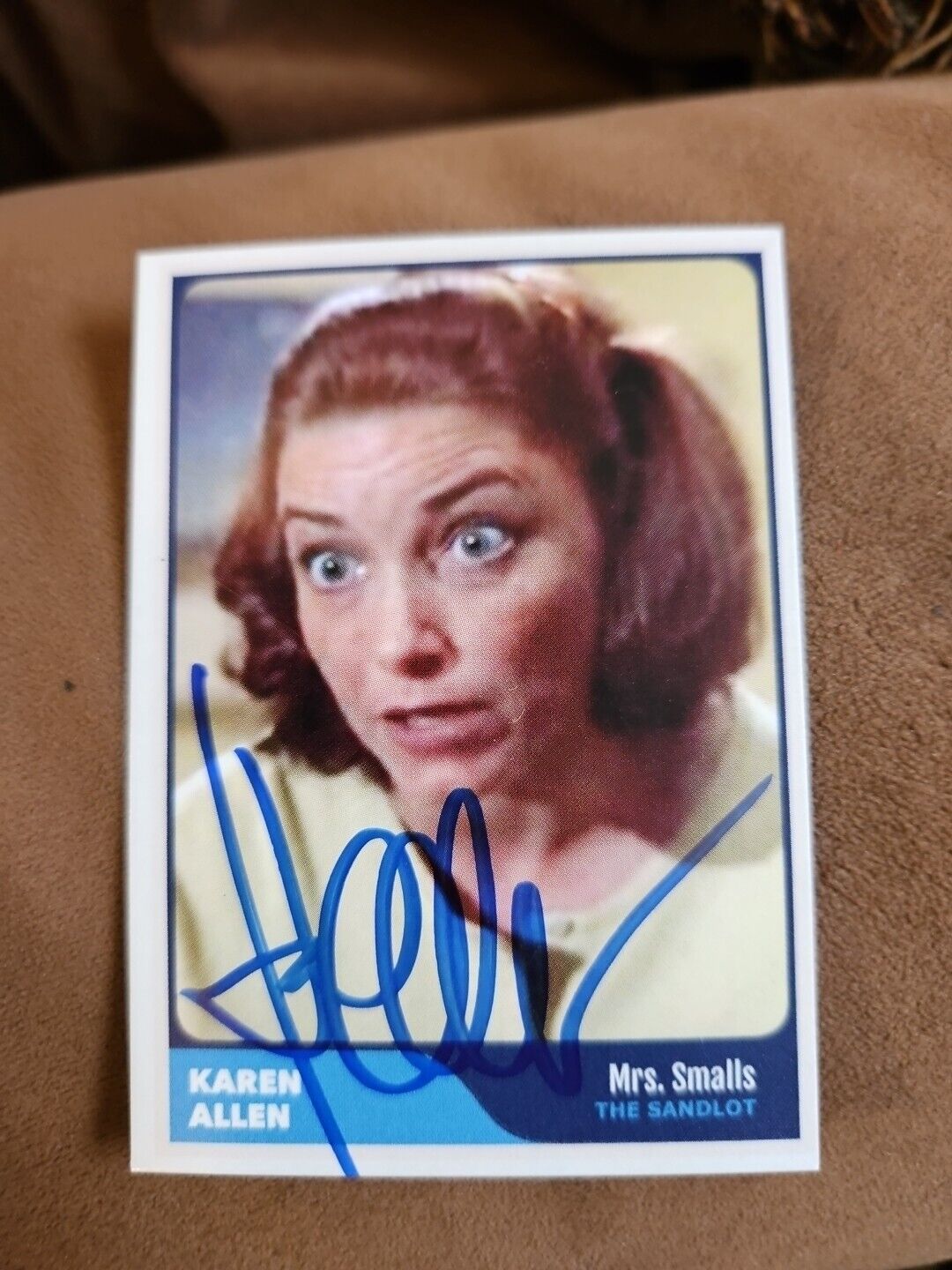 Karen Allen Custom Signed Card - Mrs. Smalls In The Sandlot