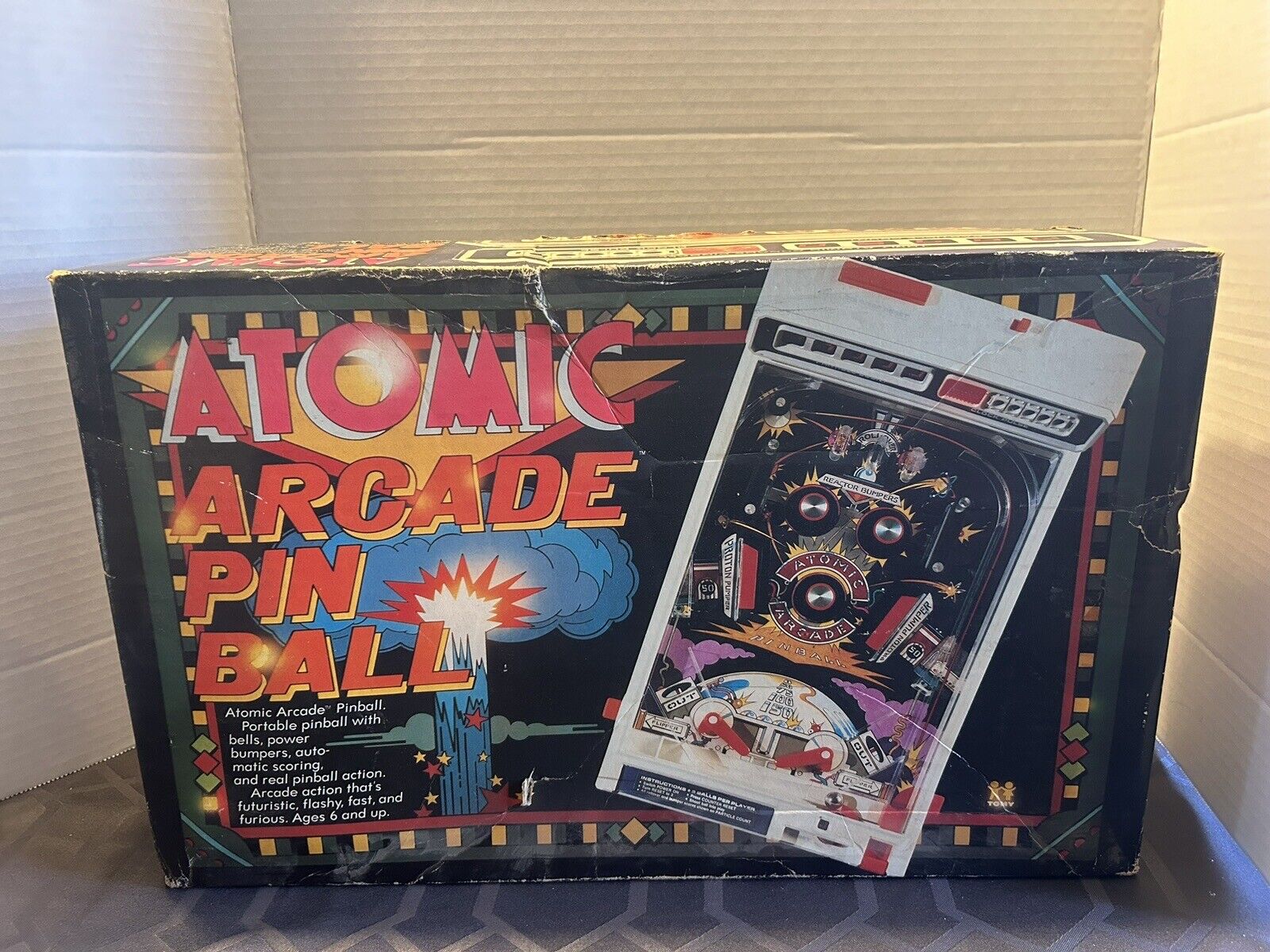 Vintage 1979 TOMY Atomic Arcade Pin Ball Electronic Game