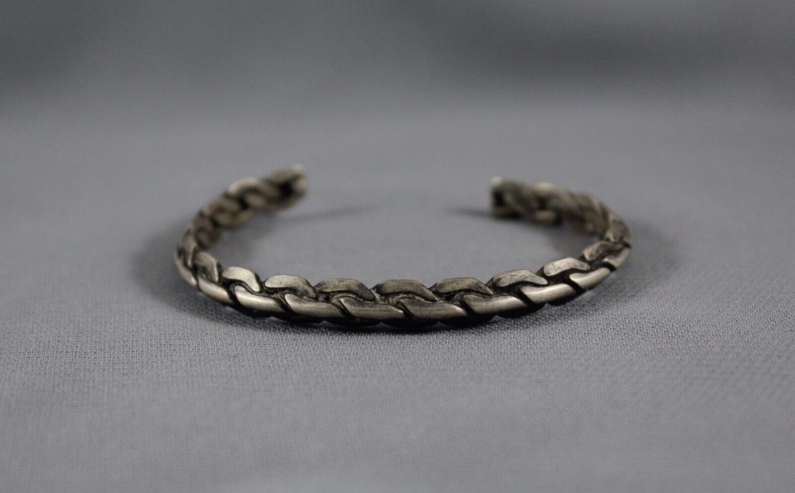Old Pawn Navajo Silver Twisted Bracelet
