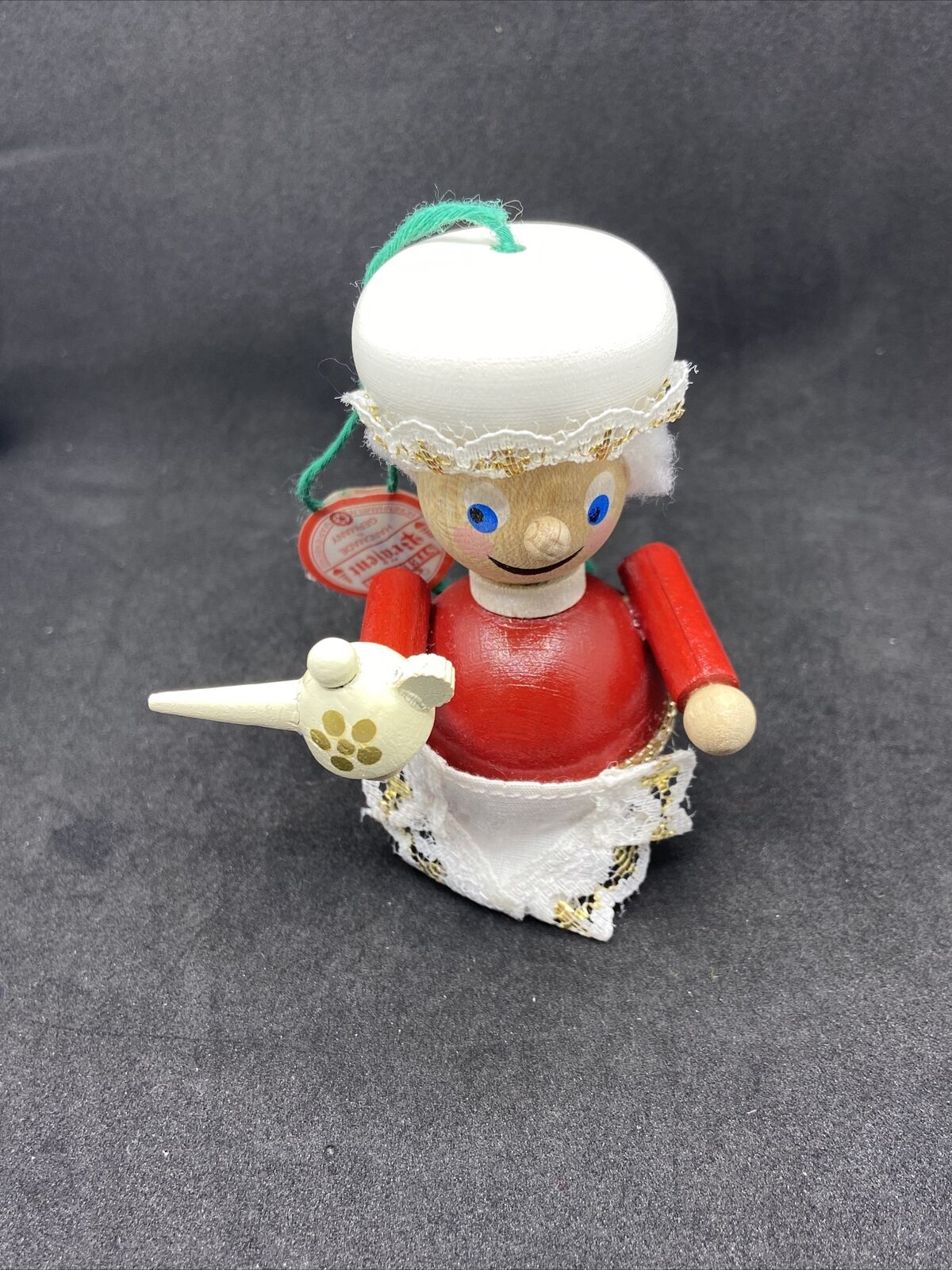 Steinbach Mrs Claus Cratchit Maid with Teapot Ornament, Germany  